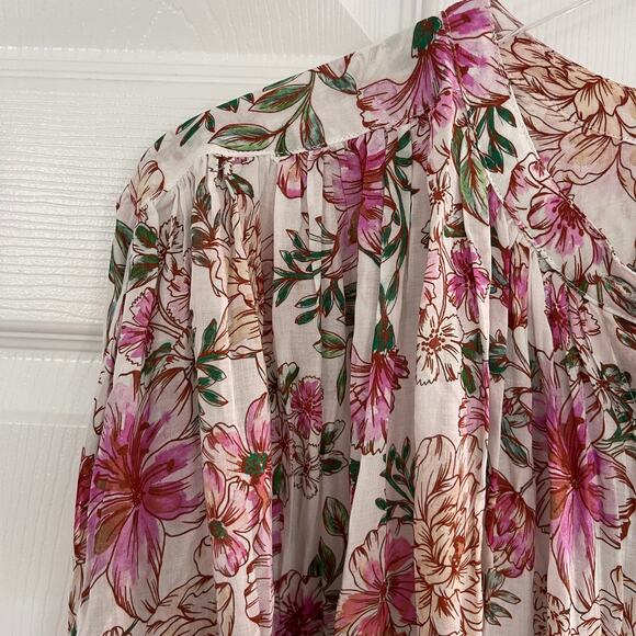 Johnny Was Isla Floral Button Down Shirt - Picture 5 of 9